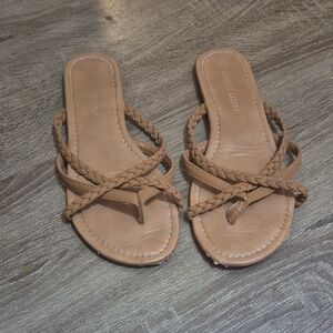 Charles Albert Braided Brown Sandals
